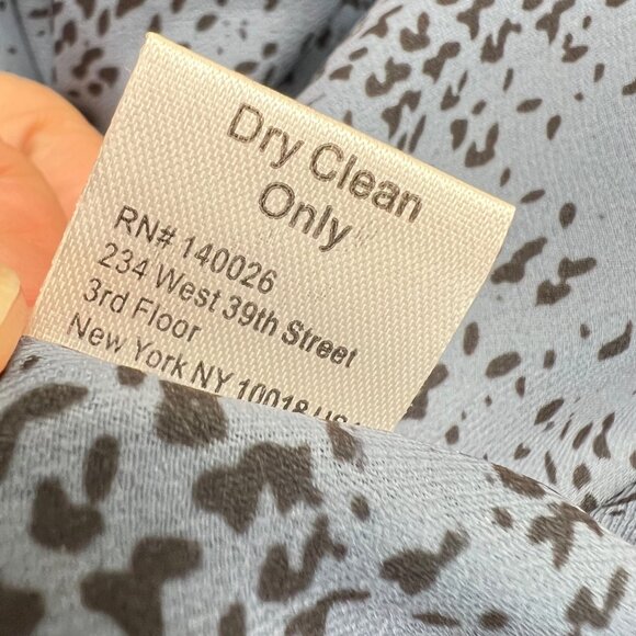 Parker Silk Halter Printed Mini Dress Blue Black Size Small - Picture 9 of 11